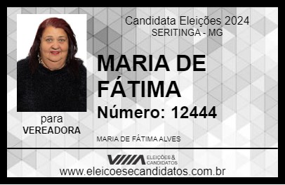 Candidato MARIA DE FÁTIMA 2024 - SERITINGA - Eleições