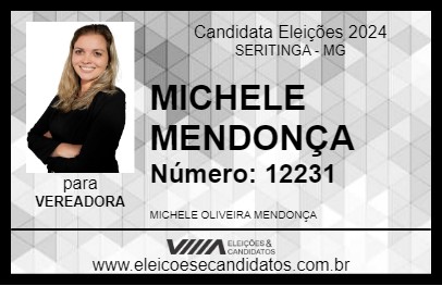 Candidato MICHELE MENDONÇA 2024 - SERITINGA - Eleições