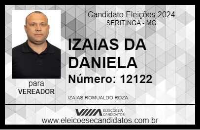 Candidato IZAIAS DA DANIELA 2024 - SERITINGA - Eleições