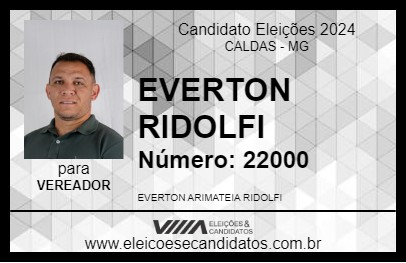 Candidato EVERTON RIDOLFI 2024 - CALDAS - Eleições