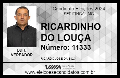 Candidato RICARDINHO DO LOUÇA 2024 - SERITINGA - Eleições