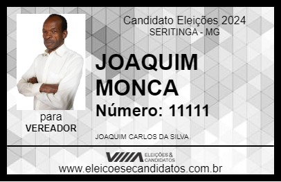 Candidato JOAQUIM MONCA 2024 - SERITINGA - Eleições