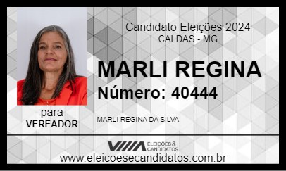 Candidato MARLI REGINA 2024 - CALDAS - Eleições