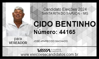 Candidato CIDO BENTINHO 2024 - SANTA RITA DO SAPUCAÍ - Eleições