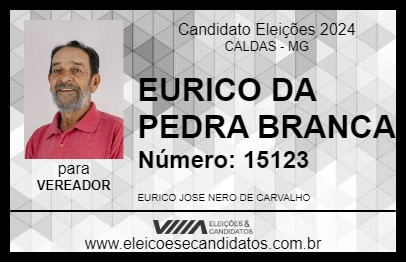 Candidato EURICO DA PEDRA BRANCA 2024 - CALDAS - Eleições