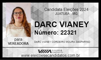 Candidato DARC VIANEY 2024 - JUATUBA - Eleições