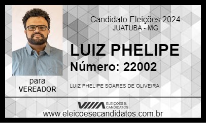 Candidato LUIZ PHELIPE 2024 - JUATUBA - Eleições