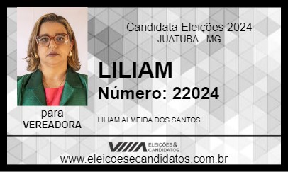 Candidato LILIAM 2024 - JUATUBA - Eleições