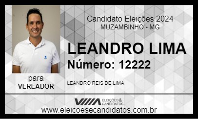 Candidato LEANDRO LIMA 2024 - MUZAMBINHO - Eleições