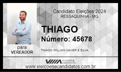 Candidato THIAGO 2024 - RESSAQUINHA - Eleições