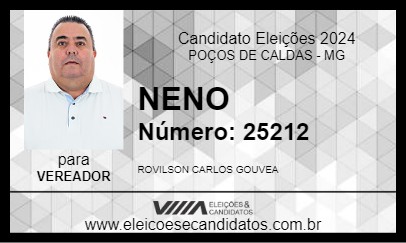 Candidato NENO 2024 - POÇOS DE CALDAS - Eleições