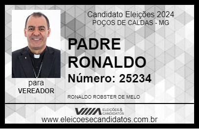 Candidato PADRE RONALDO 2024 - POÇOS DE CALDAS - Eleições