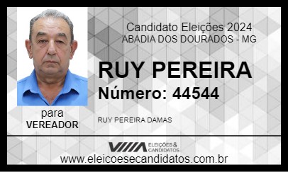 Candidato RUY PEREIRA 2024 - ABADIA DOS DOURADOS - Eleições