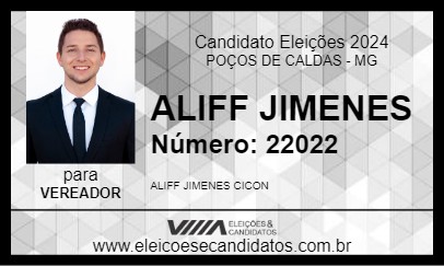 Candidato ALIFF JIMENES 2024 - POÇOS DE CALDAS - Eleições