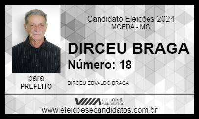 Candidato DIRCEU BRAGA 2024 - MOEDA - Eleições