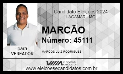 Candidato MARCÃO 2024 - LAGAMAR - Eleições