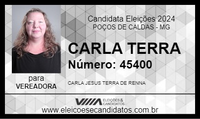 Candidato CARLA TERRA 2024 - POÇOS DE CALDAS - Eleições