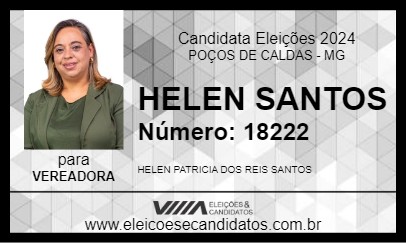 Candidato HELEN DA DENGUE 2024 - POÇOS DE CALDAS - Eleições