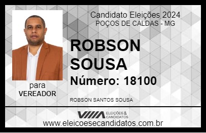 Candidato ROBSON SOUSA 2024 - POÇOS DE CALDAS - Eleições