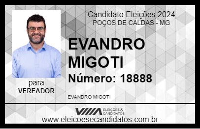 Candidato EVANDRO MIGOTI 2024 - POÇOS DE CALDAS - Eleições