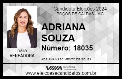 Candidato ADRIANA DO LANCHE 2024 - POÇOS DE CALDAS - Eleições