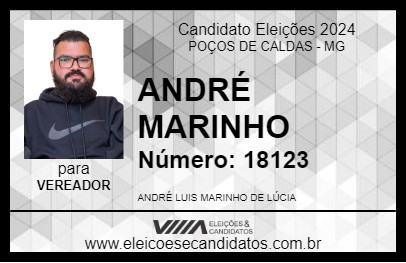 Candidato ANDRÉ MARINHO 2024 - POÇOS DE CALDAS - Eleições