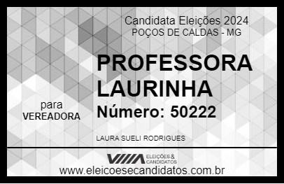 Candidato PROFESSORA LAURINHA 2024 - POÇOS DE CALDAS - Eleições