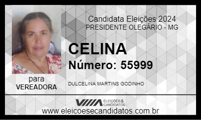 Candidato CELINA 2024 - PRESIDENTE OLEGÁRIO - Eleições