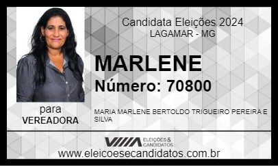 Candidato MARIA MARLENE 2024 - LAGAMAR - Eleições