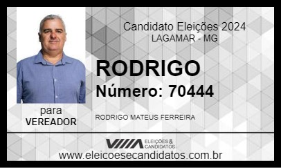 Candidato RODRIGO 2024 - LAGAMAR - Eleições