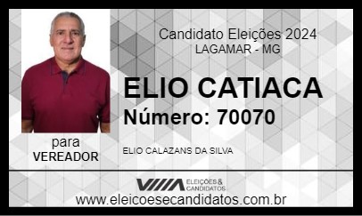 Candidato ELIO CATIACA 2024 - LAGAMAR - Eleições