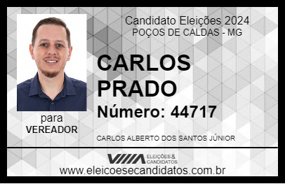 Candidato CARLOS PRADO 2024 - POÇOS DE CALDAS - Eleições