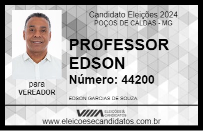 Candidato PROFESSOR EDSON 2024 - POÇOS DE CALDAS - Eleições