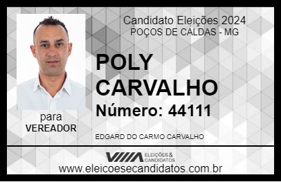 Candidato POLY CARVALHO 2024 - POÇOS DE CALDAS - Eleições