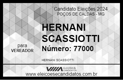 Candidato HERNANI SCASSIOTTI 2024 - POÇOS DE CALDAS - Eleições