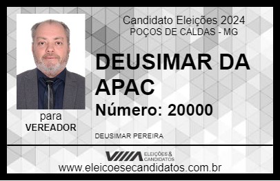 Candidato DR DEUSIMAR 2024 - POÇOS DE CALDAS - Eleições