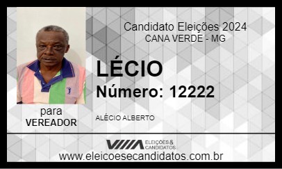 Candidato LÉCIO 2024 - CANA VERDE - Eleições