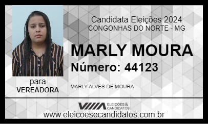 Candidato MARLY MOURA 2024 - CONGONHAS DO NORTE - Eleições