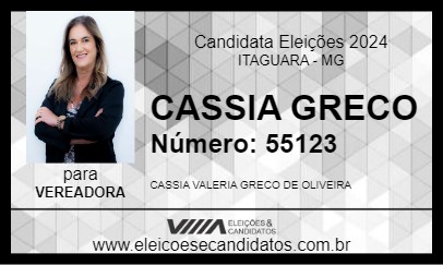 Candidato CASSIA GRECO 2024 - ITAGUARA - Eleições