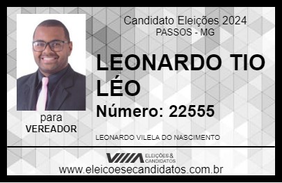 Candidato LEONARDO TIO LÉO 2024 - PASSOS - Eleições