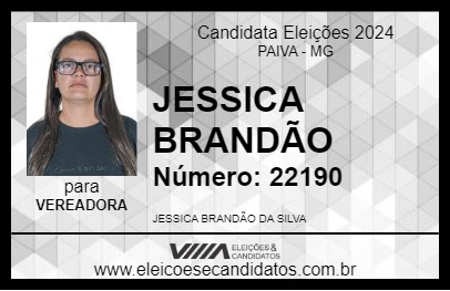 Candidato JESSICA BRANDÃO 2024 - PAIVA - Eleições