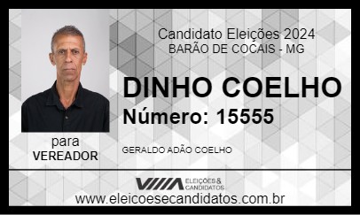 Candidato DINHO COELHO 2024 - BARÃO DE COCAIS - Eleições