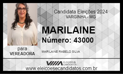 Candidato MARILAINE RABELO 2024 - VARGINHA - Eleições