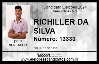 Candidato RICHILLER DA SILVA 2024 - VARGINHA - Eleições