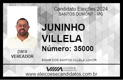 Candidato JUNINHO VILLELA 2024 - SANTOS DUMONT - Eleições