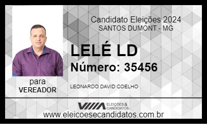 Candidato LELÉ LD 2024 - SANTOS DUMONT - Eleições