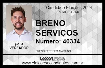 Candidato BRENO SERVIÇOS 2024 - POMPÉU - Eleições