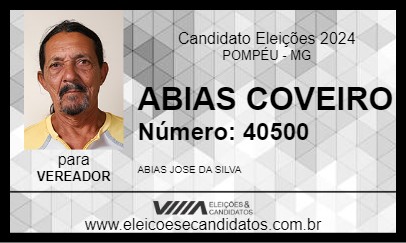 Candidato ABIAS COVEIRO 2024 - POMPÉU - Eleições