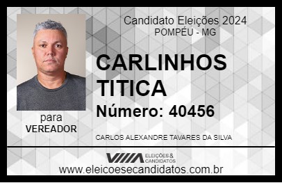 Candidato CARLINHOS TITICA 2024 - POMPÉU - Eleições