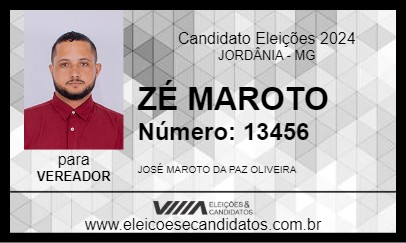 Candidato ZÉ MAROTO 2024 - JORDÂNIA - Eleições